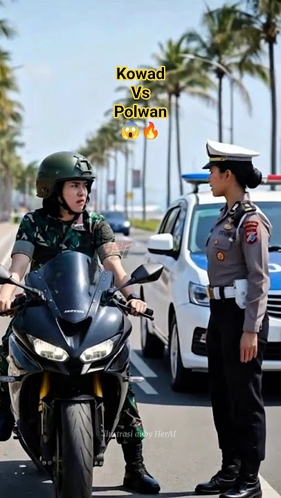 Policewoman is furious! Her boyfriend turned to the Indonesian Army Corps of Engineers😱🔥‼️#shots ...
