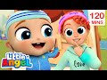 Head, Shoulders, Knees and Toes 😁 Little Angel | Nursery Rhymes &amp; Kids Songs | After School Club