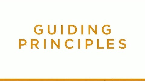 Guiding Principles - LHM Group of Companies