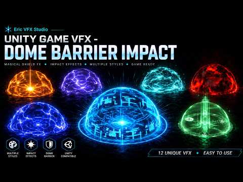 Dome Barrier Impact – Unity VFX tutorial