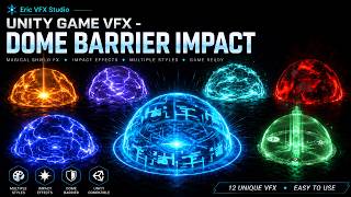 Unity Game VFX - Dome Barrier Impact (Tutorial)