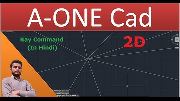 Ray Command || How to use Ray Command in AutoCAD (In Hindi)