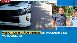 Menor de 15 años muere en accidente de motocicleta