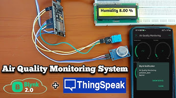 How to Monitor Air Quality with Blynk, ThingSpeak and ESP8266 | Air Quality Monitoring System