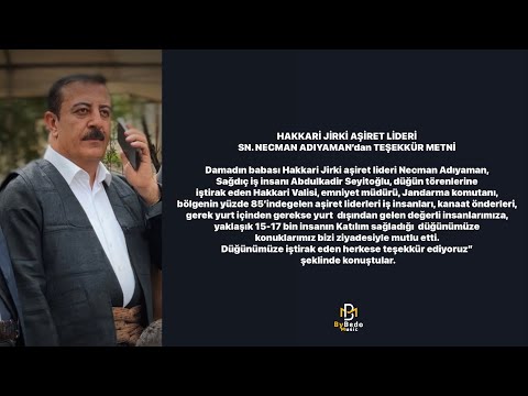 Hazım & Maahana | Hakkâri Jirki Aşireti Lideri Necman Adıyaman’ın Oğlu’nun Düğünü