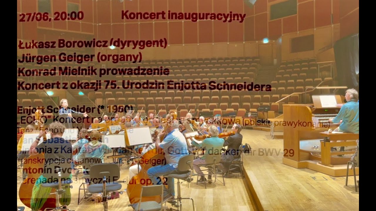 Enjott Schneider Organ Concerto Nr. 1 ECHO Trailer of Rehearsal Gdanks/Poland 2025 with J. Geiger