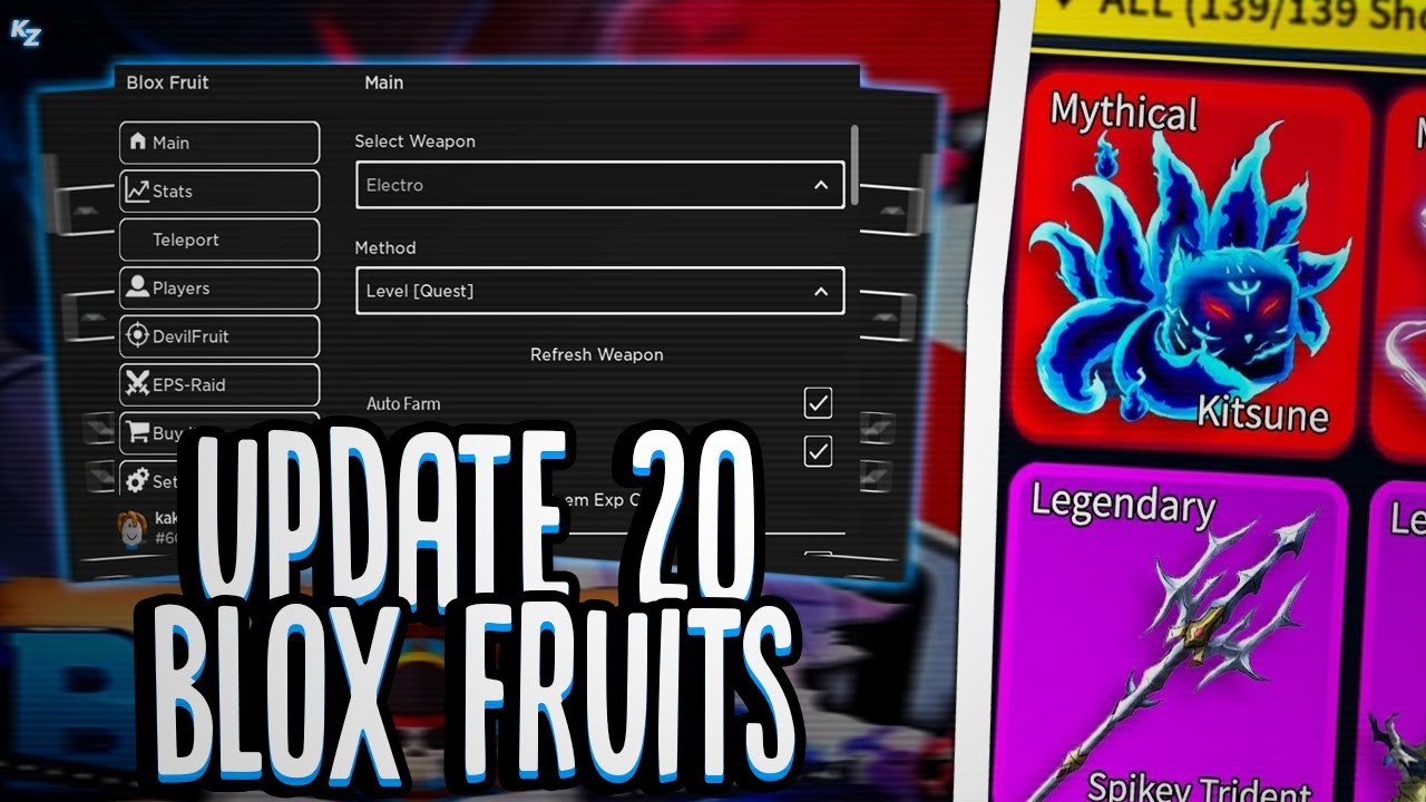 Desapego Games - Roblox > Melhor Script ATUALIZADO BLOX FRUITS ANTI BAN,  VARIAS FUNÇÕES. UPTADE 20