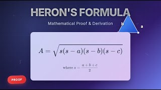 Heron's Formula Proof