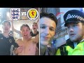 ENGLAND FANS vs SCOTLAND FANS - CHAOS in LONDON...