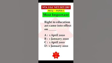 TOP MCQ 2 - NTA UGC NET/SET/JRF [ PAPER I] #shorts