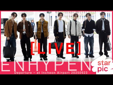 [LIVE]  ENHYPEN Departure - at Incheon Airport 20250923