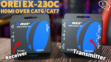 Orei 4K HDMI Over CAT6 CAT7 Extender | Connect two Tv