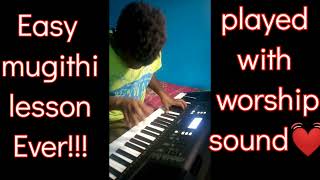 Video thumbnail of "Easy Solo, rythm, mugithi lesson/worship sounds"