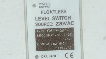 Omron c61F-GP Level Switch 220v AC Floatless relay. complete Review & connections Diagram