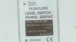 Omron c61F-GP Level Switch 220v AC Floatless relay. complete Review & connections Diagram Profile