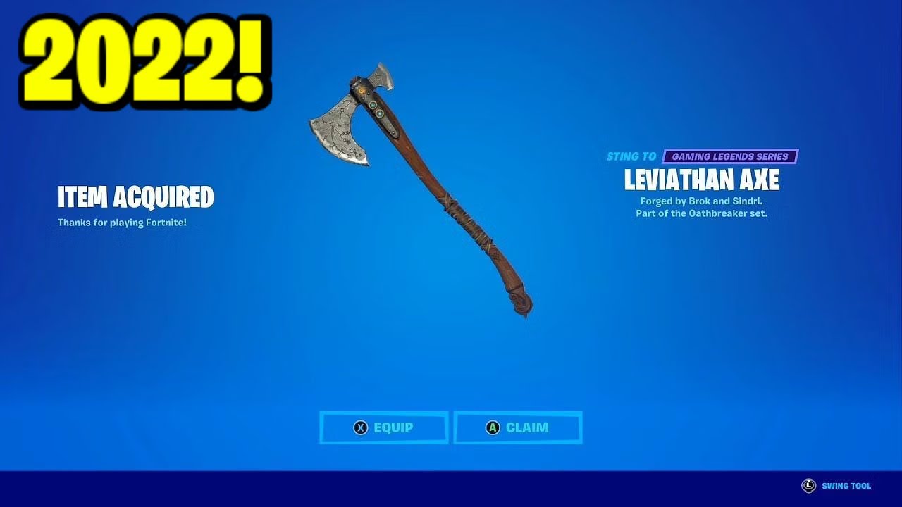 Item 2022. Leviathan Axe Fortnite.