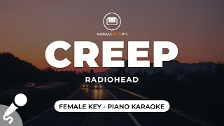 Creep  Radiohead (Female Key  Piano Karaoke)