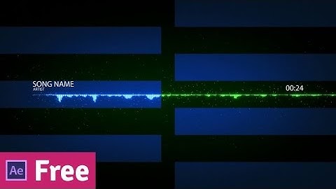 FREE Audio Visualizer Template - Particle Bar