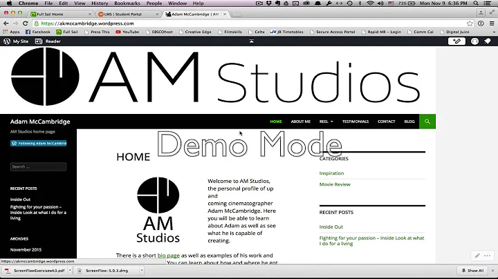 Adam McCambridge ScreenFlow Exercise