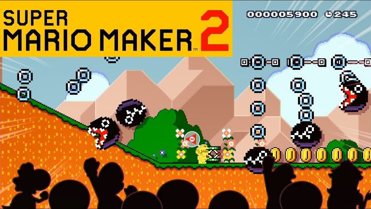 スーパーマリオメーカー 2 アンドゥ犬のおねがい つるつるにげ切れブランコクレーン こうらでにげて せまる毒沼 ワンワンこわい Switch Youtube