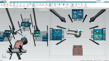 Robot Bin Picking Cell by Process Simulation Siemens