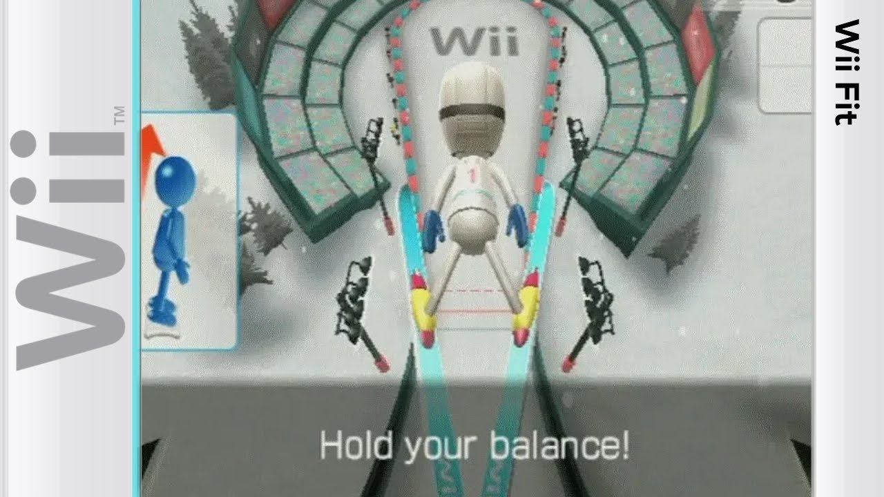 Wii Fit Wii Balance Games 03 Ski Jump YouTube