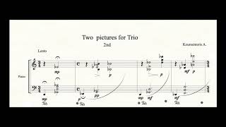 Thanasis Koumenteris - Two Images for Piano Trio (1996) [Score-Video]