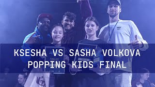 Ksesha vs Sasha Volkova Popping kids final Back to the future battle 2021