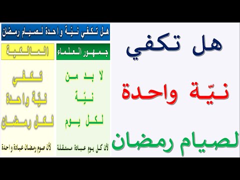 هل تكفي نية واحدة لصيام رمضان بدقيقة