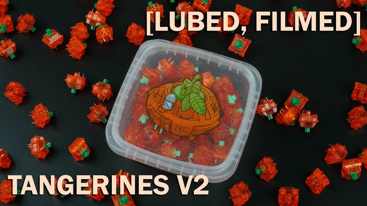 C3Equalz Tangerine V2 [LUBED, FILMED] // Typing sound test Linear Tangerine V2 Switches