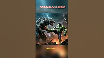 Godzilla 🐊 bs Hulk | Know Who wins ? #ai #shorts #viral #marvel #cats