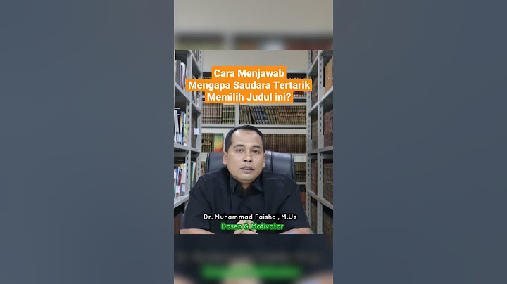 Cara Menjawab Mengapa Saudara Tertarik Memilih Judul ini? #mahasiswa #skripsi