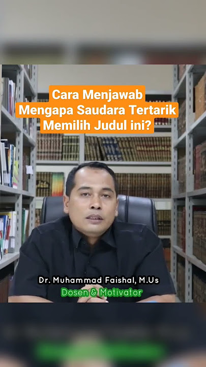 Cara Menjawab Mengapa Saudara Tertarik Memilih Judul ini? #mahasiswa #skripsi