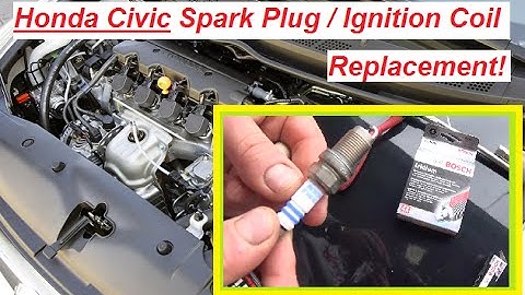 Honda Civic Spark Plugs / Ignition Coil Replacement 2006 - 2011 in 2 MINUTES! Civic 1.8