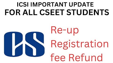 cseet re-registration fee refund