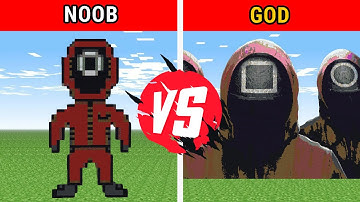 Pixel Art  Squid Game | in Minecraft (NOOB vs PRO vs HACKER vs GOD)