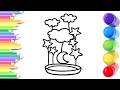 How To Draw cute Lighting Drawing, Painting &amp; Coloring For Kids and Toddlers_ Child Art 🐋🌈🎨