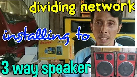 paano mag kabit Ng dividing network sa 3 way speaker system.
