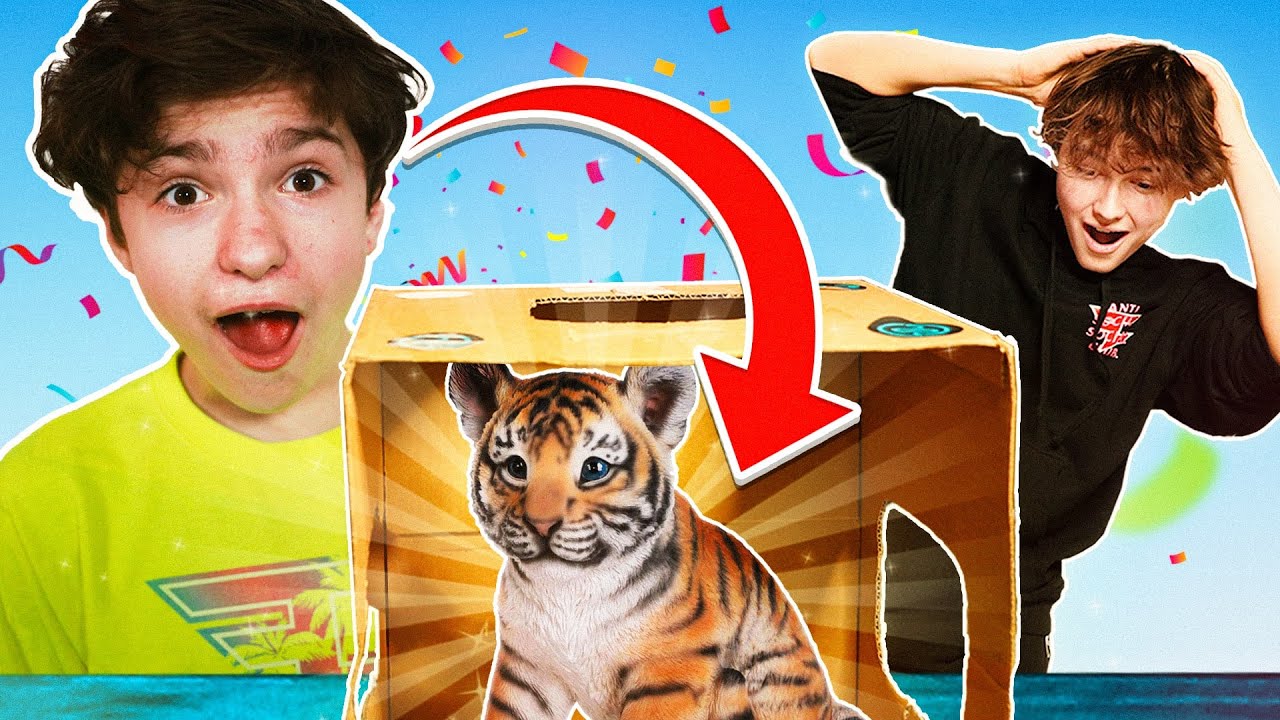 What's in the BOX Challenge W/ GrantTheGoat! **LIVE ANIMALS**