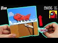 박스로 만든 어몽어스 신규맵 비행선 오토마타 | 누르면 구름속에서 비행선이 올라온다!! | Making Among us AIRSHIP Automata with Cardboard