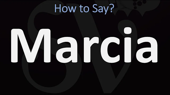 How to Pronounce Marcia? (CORRECTLY)