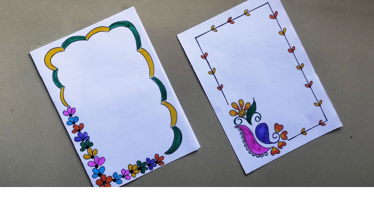 Unique Border Designs/Border design for project/Project work designs ...