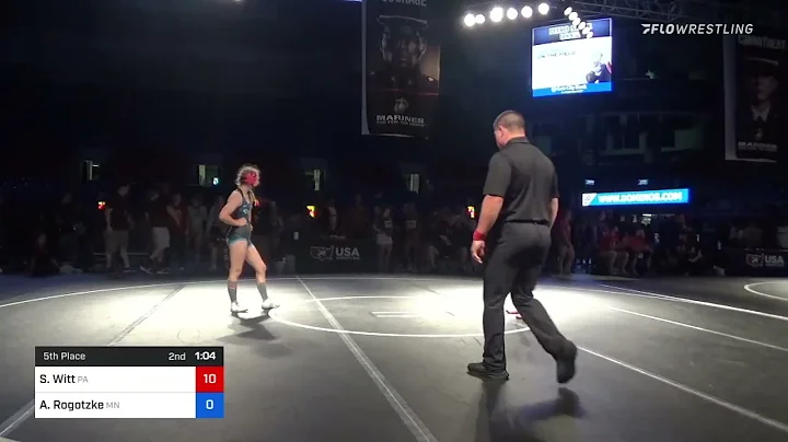 122 Lbs 5th Place - Savannah Witt, Pennsylvania Vs...