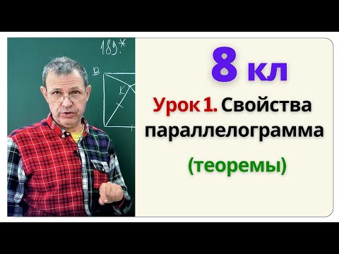 СВОЙСТВА ПАРАЛЛЕЛОГРАММА. 8 класс