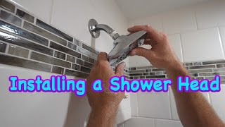 How to install a shower head #shorts #Youtubeshorts #diy
