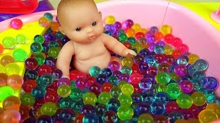 Orbeez Baby Doll bath toys and play shower