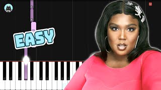 Lizzo - "About Damn Time" - EASY Piano Tutorial & Sheet Music