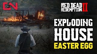 Red Dead Redemption 2 - Exploding House - Easter Egg
