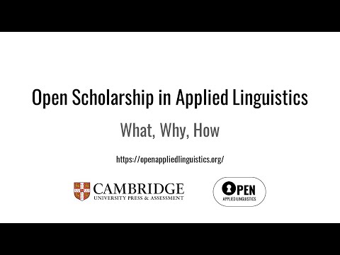 Session 1 8 Open Applied Linguistics: AILA ReN | Liu & Chong