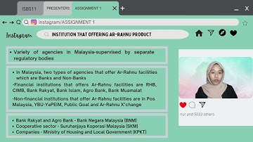 ISB511 - PRINCIPLES AND PRATICES OF AR-RAHNU